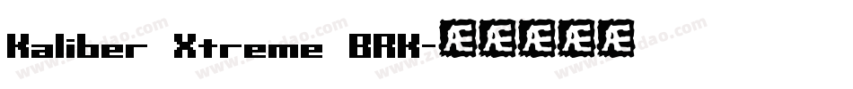 Kaliber Xtreme BRK字体转换